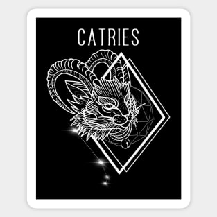 Zodiac cattery: aries Sticker